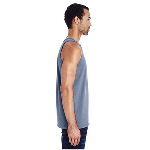 OEM Logo personnalisé Hommes Muscle Débardeur Impression Graphique Déchiré Lavage Glacé Fitness Chemise de gymnastique sans manches - Product Image 2