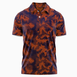 OEM venta al por mayor de alta calidad de los hombres Tie Dye patrón sólido para Polo de secado rápido transpirable último estilo de ropa informal de talla grande - Product Image 4