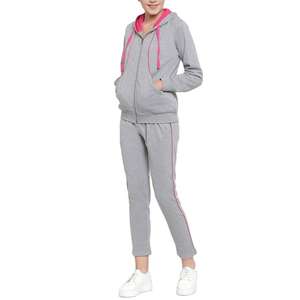 Haute qualité Full Zip up plaine respirant femmes survêtement ensembles survêtement femme Gym survêtement pour les filles - Product Image 3