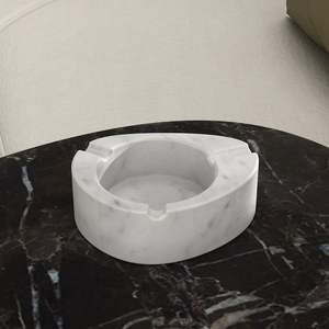 Cenicero de mármol Premium elegante, superficie impermeable pulida moderna personalizable para uso en interiores y exteriores, 1 año de garantía para hoteles - Product Image 5