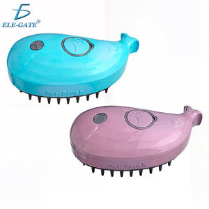 Spazzola Multifunzionale a Batteria per la Toelettatura degli Animali Domestici, Strumento in Plastica Personalizzabile per Gatti e Cani, per Districare il Pelo e Massaggiare - Product Image 1