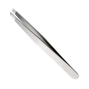 Gray Rocks Top Selling Professional Stainless Steel Eyebrow Tweezers Precision Quality Beauty <b>Tool</b> <b>Pointed</b> Tip Bag Packaging - Product Image 4