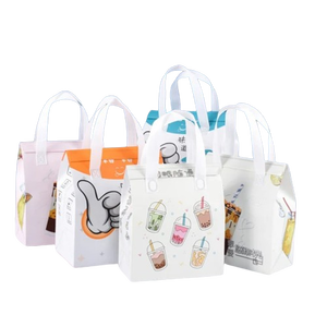 Bolsa refrigeradora de aluminio no tejida Premium de alta calidad, nueva lámina superior para restaurantes, entrega de alimentos, ensalada de Chocolate reciclable - Product Image 3