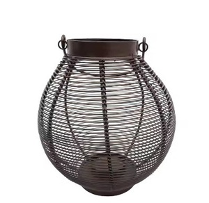 Top Trending iluminación de lujo decoración Alambre Tejido cuerpo linternas candelabros para Navidad hogar jardín decoración nueva llegada - Product Image 5