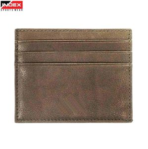 Porte-cartes en cuir véritable Index, fin et minimaliste, étui pour cartes de crédit, portefeuille professionnel de 4 pouces - Product Image 1