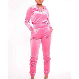 Nuevo Jogger de otoño para mujer con hombro caído, ropa deportiva ajustada de 2 piezas, ropa informal para mujer, chándal con patrón sólido - Product Image 5