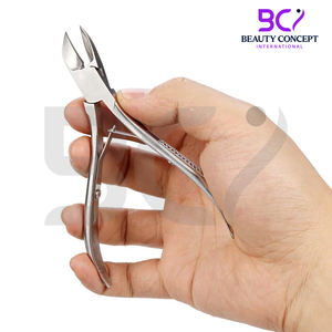 Cortauñas de Acero Inoxidable con Mangos Ranurados, Tapa de Plástico, Hoja Curva, Apertura de Mandíbula Ancha, Duradero, Profesional, para Podología - Product Image 6