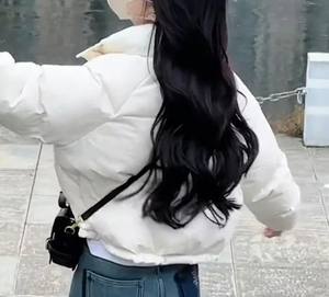 New High Quality OEM <b>Zipper</b> Jacket Breathable <b>Waterproof</b> Puffer Jacket Manufacturer Wholesale Woman Winter Jacket - Product Image 2