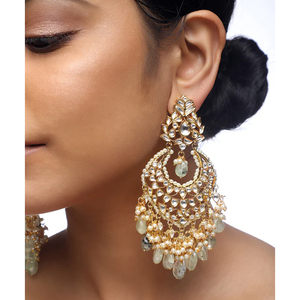 Boucles d'oreilles plaquées or faites à la main de haute qualité pour la nuit-grossistes de bijoux de mode audacieux et accrocheurs - Product Image 2