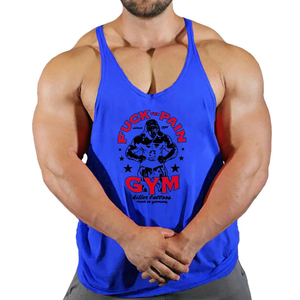 Musculation Gym Débardeur Hommes Gilet Sans Manches Workout Shirt Fitness Training Muscle Fit Cotton Tee Wear - Product Image 4