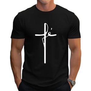 Men's Trendy Fashionable Thin Style Breathable Eco-Friendly Quick Dry High Quality Polyester/Cotton <b>V</b>-<b>neck</b> <b>Oversized</b> <b>T</b>-<b>shirt</b> - Product Image 5