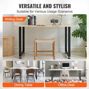 OEM Stainless Steel Square Dining Table Legs Heavy Duty Midcentury Furniture Base Easy Installation EDPTBL000 - Product Image 2