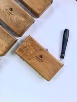 Sac à bandoulière en bois fait main style bohème avec sangle sculptée à la main, taille personnalisable, fermeture magnétique, accessoire de mode en cristal
