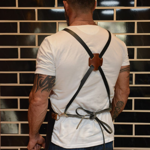 Tablier en cuir fait main personnalisé avec boisson multi-poches BBQ & Tablier de grillade Cadeau pour hommes et femmes tablier pour fête et événement - Product Image 6