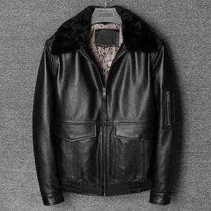 <b>Men's</b> Plus Size Casual Outwear Leather <b>Jacket</b> Padded Thin <b>Velvet</b> Motorcycle Coat with Hooded Collar Canvas Biker Style - Product Image 2