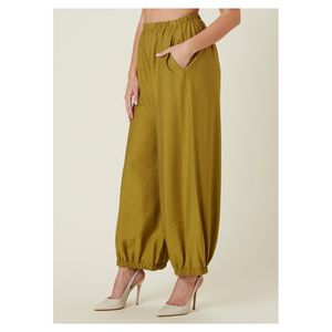 Pantalon ample pour femme en viscose d'été italienne sur mesure avec poches élastiques différentes couleurs disponibles - Product Image 3