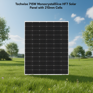 แผงโซลาร์เซลล์โมโนคริสตัลไลน์ HJT Techwise 715W พร้อมเซลล์ขนาด 210 มม. - Product Image 3