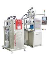 Machine de moulage par injection de haute précision à hydraulique verticale de bonne qualité pour la fabrication de lunettes de natation en silicone LSR, moteur à vis à pompe PLC