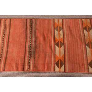 Tapis turc vintage, tapis Kilim 2,1x4,3 pieds, tapis en laine camouflage orange - Product Image 4
