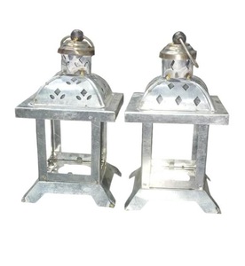 ชุดโคมไฟเหล็กแขวน2ชิ้นพร้อมขัดเงาสำหรับตกแต่งบ้านโคมไฟโลหะแขวน - Product Image 1