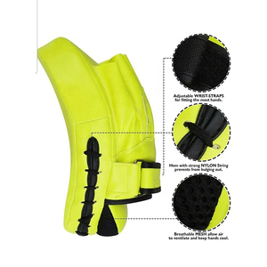 Manoplas de enfoque hechas a medida de nuevo diseño, manoplas de enfoque de cuero de vaca genuina hechas a medida, manoplas de entrenamiento de boxeo de perforación suave - Product Image 2