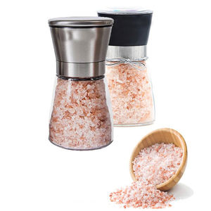 Sel rose de l'Himalaya Granules rose foncé de qualité supérieure Sel de roche de qualité alimentaire Grain grossier dans un broyeur 200gm - Product Image 4