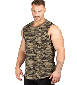 Camiseta sin mangas de entrenamiento de calidad personalizada para hombre, camiseta de gimnasio con cuello cuadrado, camiseta informal de verano con estampado sólido, camiseta sin mangas transpirable de talla grande - Product Image 2