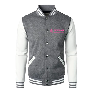 Behram International 2026 Letterman Baseball <b>Varsity</b> <b>Bomber</b> <b>Jacket</b> <b>Men</b> Winter Sports Uniforms Streetwear 100% Cotton - Product Image 1