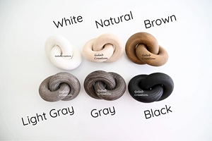 Eslabón de cadena de madera de 2 eslabones hecho a mano, escultura de madera natural rústica para mesa minimalista moderna, estante, estilo de repisa - Product Image 3