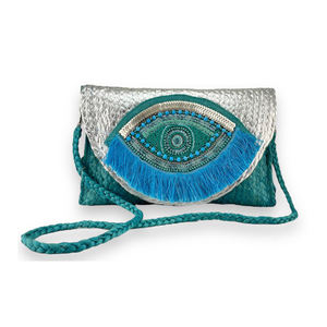 Bolso de hombro plisado de estilo bohemio para mujer, moda, Color sólido, con cuentas, ASA, borla, cremallera, disponible, precio al por mayor, India - Product Image 5