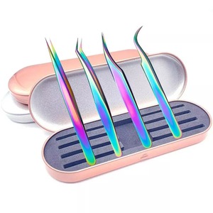 Pinzas para pestañas personalizadas de alta calidad, Punta puntiaguda, acero inoxidable, venta al por mayor a bajo precio - Product Image 1