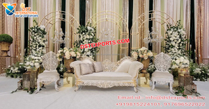 Boda occidental y eventos escenario arcos de metal tendencia arcos de metal sala de conciertos telón de fondo venta al por mayor arcos de metal boda escenario Reino Unido - Product Image 5