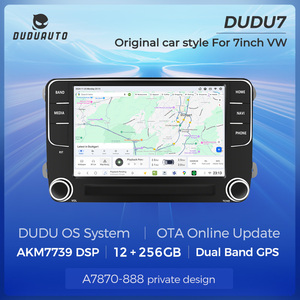 DUDU7 Novo Rádio de Carro Android 7870 1024*600P BT WIFI 4G Estilo Original para VW de 7 polegadas com Car Play e Android AUTO GPS 4G - Product Image 1