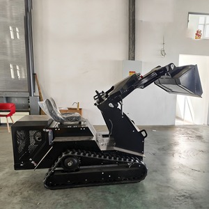 Miniexcavadora Compacta Negra con Cabina, Rotación de 360 Grados, para Motor de 110 kW, Cucharón de 0.12 m, Alta Potencia de Excavación - Product Image 3