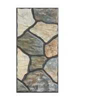 Carreaux de céramique externes 3d 300x600mm mat émaillé rustique antique villa briques décoration murale extérieure carreaux de porcelaine