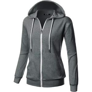 Sweat-shirts à capuche zippés, sweats-shirts oversize, tenues scolaires d'automne, vestes décontractées, vêtements d'hiver - Product Image 5