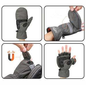 Gants de pêche en cuir à isolation thermique pour la pêche, gants de chasse et de ski réglables avec logo personnalisé TOP Autres sports de plein air Gants de pêche anti-coupure - Product Image 3