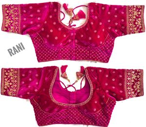 เสื้อเบลาส์ผ้า Velvate สำหรับงานแต่งงาน,เสื้อทำงานปักลายแบบหนา - Product Image 4