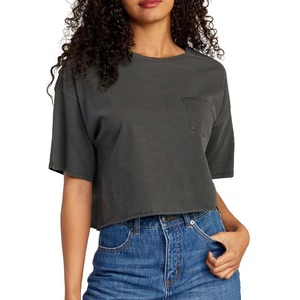 Top Corto de Lona Ecológico Vintage para Mujer - Ropa Urbana de Verano con Colores y Tallas Personalizables - Product Image 2