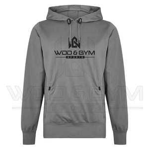 Sudadera Deportiva de Alta Calidad para Hombre, Color Sólido, 100% Algodón, Logotipo Personalizado Impreso, Térmica, Estilo Casual Urbano, Secado Rápido - Product Image 1