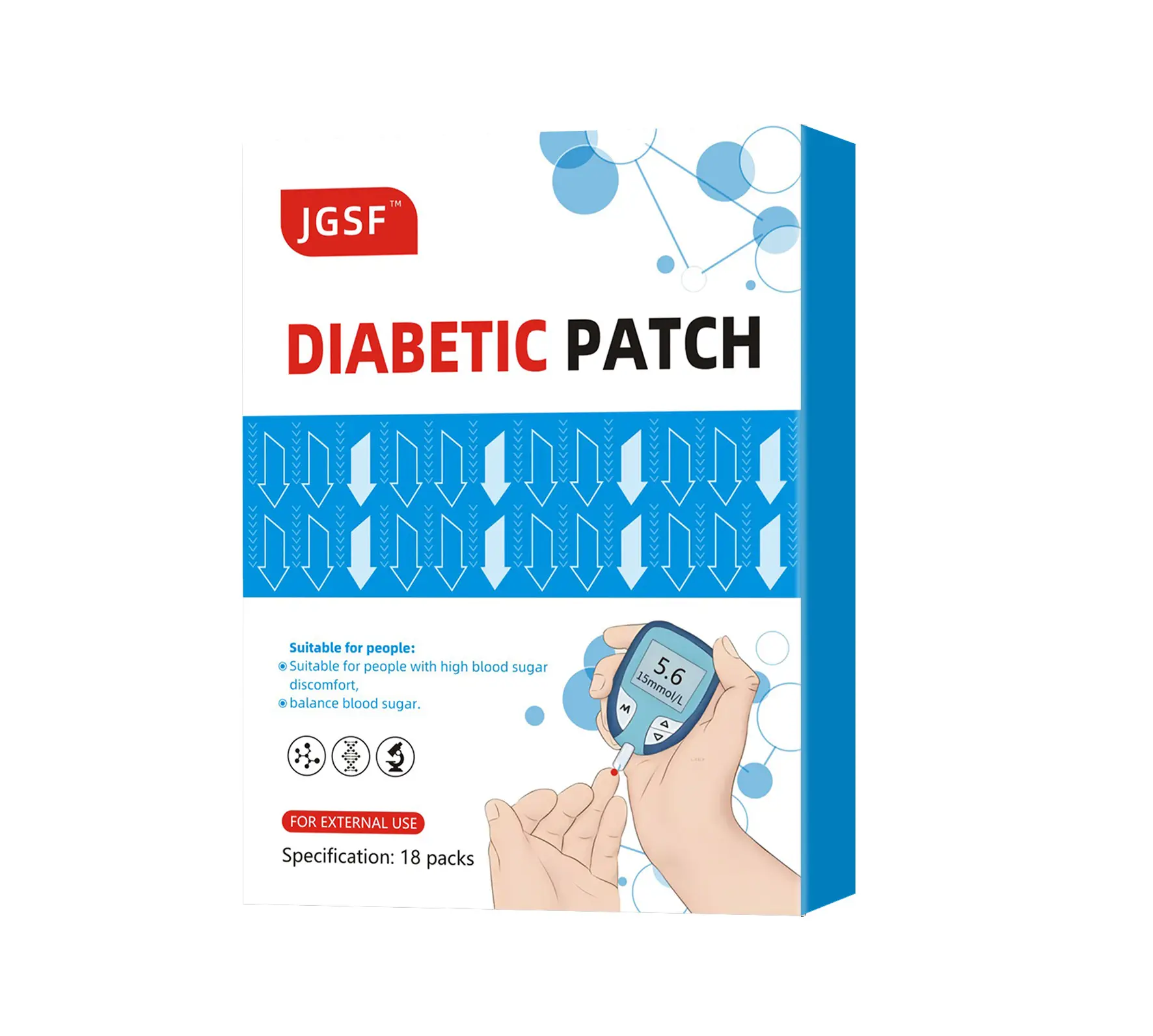 Diabetik-Patch Blutzucker-Kräutermittel Bauchtunft-Patch Körperpflege