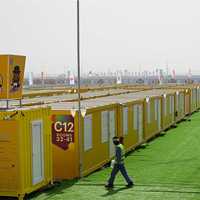 Maison conteneur, unité d'hébergement modulaire, solution de camping pour événements à grande échelle