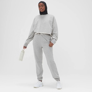 Cropped <b>Sweatshirts</b> for Women Crewneck Long <b>Sleeve</b> Crop Tops Trendy Oversized <b>Sweatshirt</b> Loose Workout Pullover Tops - Product Image 2