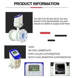 Flussometro Elettromagnetico Tipo Flangia HART con Display OLED Retroilluminato Facile da Visualizzare, Logo Personalizzabile - Product Image 4