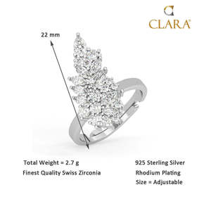 Anillos de Plata de Ley 925 de Primera Calidad para Mujer, Corte Marquesa, con Incrustaciones de Diamantes, Chapados en Rodio, Joyería para Hombre - Product Image 5