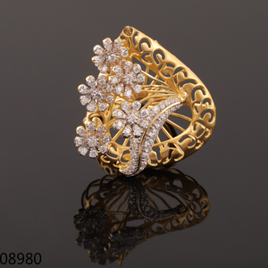 Bague de fiançailles en diamant rond de laboratoire de 1 carat en or rose 14K/18K pour fête à la mode certifiée - Product Image 4