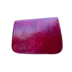 small leather Mini Foldable Lightweight Customizable Handbag <b>Flower</b> Decoration Flap Closure Custom Logo <b>Gift</b> Bag 7.8×5.3 in - Product Image 3