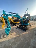 Mini pelle rétrocaveuse d'occasion de 3 tonnes avec cabine, modèle 2023, moteur japonais pour les moins de 35 ans