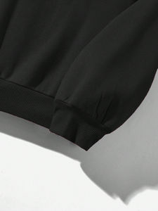 เสื้อสเวตเตอร์ขนแกะแบบสวมหัวมีฮู้ดสำหรับผู้ชายเสื้อกันหนาวแบบสวมหัวสไตล์เรียบ/เปล่า - Product Image 5