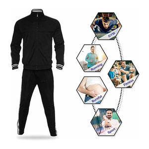 ชุดออกกำลังกายแบบมีฮู้ดของผู้ชายสำหรับฤดูหนาวเสื้อผ้าฝ้ายแบบแห้งเร็วระบายอากาศได้ดี100% โลโก้ตามต้องการ - Product Image 5